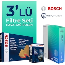 Bosch Fiat 500L 1.4 Benzinli Filtre Bakım Seti (2012-2021) 3 Lü