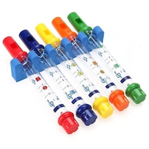 5 Adet/set Çocukları Renkli Su Flütleri Banyo Küvet Melodileri Oyuncaklar Eğlenceli Müzik Sesler Bebek Duş Banyo Oyuncak Renkli Su Banyosu Oyuncak