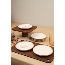 Moderna 6 Parça 15cm Pasta Tabağı Tarçın Krem