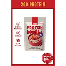 Çilekli Yulaflı Protein Müsli 20g Protein 70g X 5 Adet