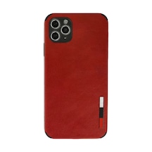 Newface Apple İphone 11 Pro Kılıf Loop Deri Silikon - Kırmızı