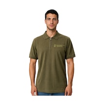 Arma Ar-ma Erkek Polo Yaka Tişört Baskisiz Basic Yaka Fermuarli Örme Kumaş Regular Fit %100 Pamuk 30/1 Çift Toplama Penye Pike Y31374357202 Haki-h1
