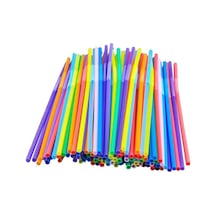 Omnisoft Karışık Renkli Körüklü Frozan Pipet 50'li Paket