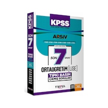 Kpss Son 7 Yıl Ortaöğretim - Lise Tıpkı Basım Çıkmış Sorular Arşiv Serisi Fasikül Fasikül