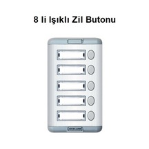 8 Li Işıklı Zil Butonu