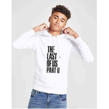 Tshirthane The Last Of Us Part 2 Baskılı Unisex Çocuk Kapüşonlu Beyaz Sweat (528617341) Beyaz