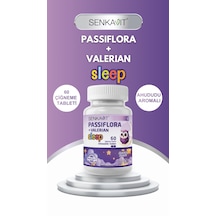 Senkavit Sleep Passiflora ,valerian Ahududu Aromalı 60 Çiğneme Tableti