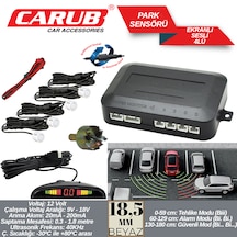Park Sensörü Led Ekranlı 18,5mm Beyaz