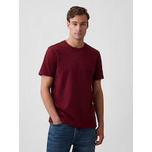 Gap V-frch Mını Logo Tee Erkek Bordo Tişört 799323015