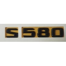 Mercedes Uyumlu Yazı S 580 Siyah