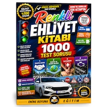 Renkli Ehliyet Kitabı 1000 Test Sorusu