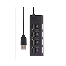 Thentech 4 Portlu Usb 3.0 Hub Çoklayıcı Bağımsız Açma Kapama Tuşlu Led Işıklı Yüksek Hızlı Dosya Aktarımı