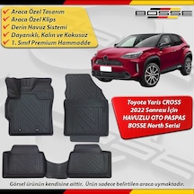Toyota Yaris Cross Paspas Araca Özel 2022 Sonrası İçin Derin Havuzlu Paspas Bosse North Serisi