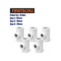 Fırat 32mm 25mm 20mm İnegal Te, 32 25 20 İnegal Te, 5 Adet, 7b42322520