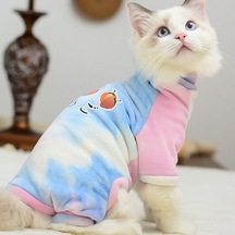 Kedi Giysileri Kış Sıcak Yumuşak Pamuk Kapüşonlular