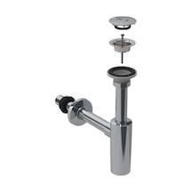 Geberit Lavabo Sifonu Seti T Tipi Parlak Krom 151.020.21.1 Krom