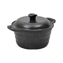 Campout Granit Döküm Kamp Tenceresi 24 Cm Siyah