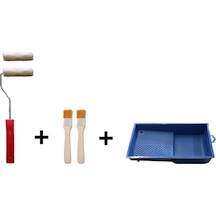 Kadife Rulo Fırça Seti 10cm Büyük Set