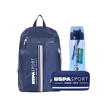 U.s. Polo Assn. Sırt Çantası + U.s. Polo Assn. Kalem Çantası - Suluk & Matara Lacivert Lacivert
