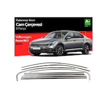 Vw Passat B8-b8.5 Cam Çerçevesi Kromu 8 Parça P.çelik