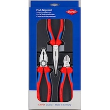 Knipex 002011 Kombine Pense Yan Keski Kargaburun Pense 3 Lü Set