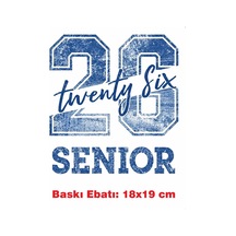 Üniversite Kolej Yazı Temalı Ütü İle Yapışan Tekstil Kumaş Tişört Dtf Baskı 3497