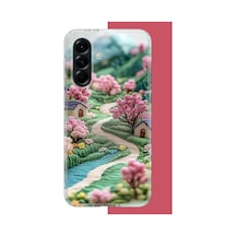 Samsung Galaxy A56 Uyumlu Nakışlı Köy Baskılı Silikon Kılıf Renkli