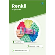 Mop Temizlik Bezi Renkli Poşetli Welsoft Yüzey Temizleyici Ev Ve Çok Renkli