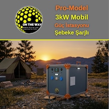 Otw Pro-model 3000w Mobil Güç İstasyonu Lifepo4 Bataryalı Şebeke Şarjlı