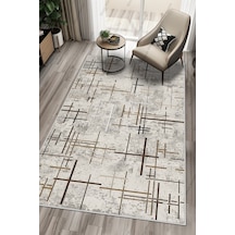West Home Dijital Baskı Yıkanabilir Kaymaz Taban Salon Halısı Mutfak Halısı Yolluk Wh 488 Beige