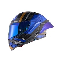 Nexx X.r3r Swırl Karbon Mavi Kask Mor