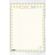 A4 Bloknot Çizgili Defter - 50 Yaprak - Memopad - Notepad - Not Defteri - Not Kağıdı - 4137 Çok Renkli