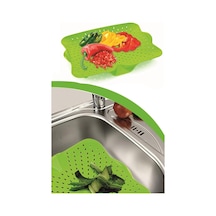 Mutfak Lavabo Meyve Sebze Yıkama Kurutma Süzgeci, Yeşil Diğer