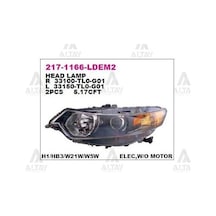 DEPO 2171166LLDEM2 Ön Far Sol Siyah Honda Accord 08-10
