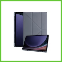 Bezos Galaxy Uyumlu Tab A11 Kalemlikli Mars Tablet Kılıfı - Koyu Gri Dmc