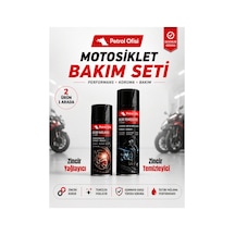 Petrol Ofisi Motosiklet Zincir Bakım Seti 2'li - Zincir Yağlayıcı Ve Zincir Temizleyici