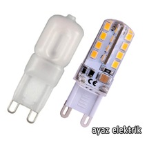 220 Volt G9 Duy 2-3 Watt Led Kapsül Ampul Beyaz-Sarı Işık