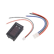 Symbee Dijital Voltmetre Ampermetre - 0-100v 10a Çift Gösterge Led Ekran