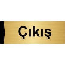 Stüdyo 5x20cm Altın Renk Metal Yönlendirme Levhası