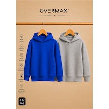 Overmax Çocuk 2 Li Sweatshirt Takımı 3-12 Yaş Saks Mavi-gri - 917353073 Saks Mavi-gri
