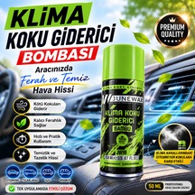 Klima Koku Giderici Bombası 150 Ml - Araç İçi Koku Giderici, Klima Temizleyici, Kalıcı Ferahlık Jeune Mor Koku Yeşil