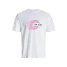 Jack & Jones Core Jcovibrant Erkek Tişört Beyaz