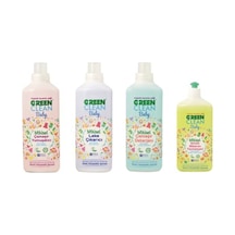 U Green Clean Baby Çamaşır Yumuşatıcı 1 Lt+Leke Çıkarıcı 1 Lt+Çamaşır Deterjanı 1 Lt+Biberon Temizl