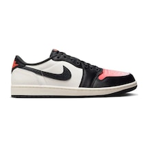 Nike Air Jordan 1 Retro Low Og Psg Leather Unisex Sneaker Hakiki Deri Unisex Günlük Spor Ayakkabı Siyah Beyaz SİYAH-BEYAZ