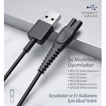 Philips Mg3720 Uyumlu Şarj Kablosu