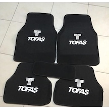 Tofaş Uyumlu Serçe Logolu Füme Halı Paspas Siyah Konfor Seti 523428594