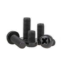 M4 X15mm Plastik Civata Vida Siyah X 5 Adet Rf007