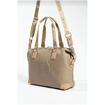 Just Polo Kadın Yeni Sezon Büyük Boy Lüks El Ve Omuz Çantası Shoulder Bag Ebat: 33 X 40 Cm Vizon