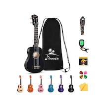 Dus-10n Soprano Ukulele Seti Siyah Genel
