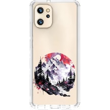 Reeder S19 Max Pro Uyumlu Dağ Manzarası Desenli Silikon Kılıf